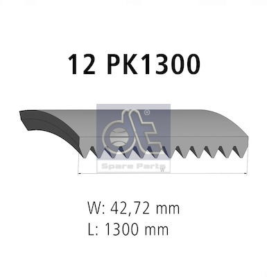Dt Spare Parts Poly V-riem 3.34329