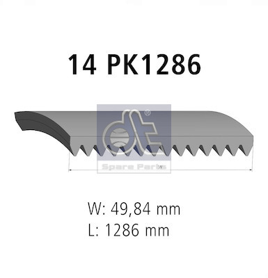 Dt Spare Parts Poly V-riem 3.34336