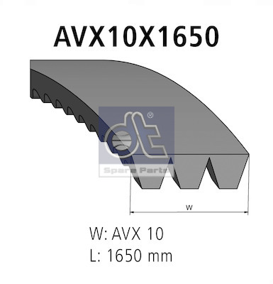 Dt Spare Parts Poly V-riemen kit 3.34438
