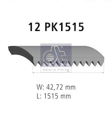 Dt Spare Parts Poly V-riem 4.80391