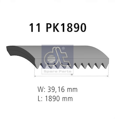 Dt Spare Parts Poly V-riem 4.80392