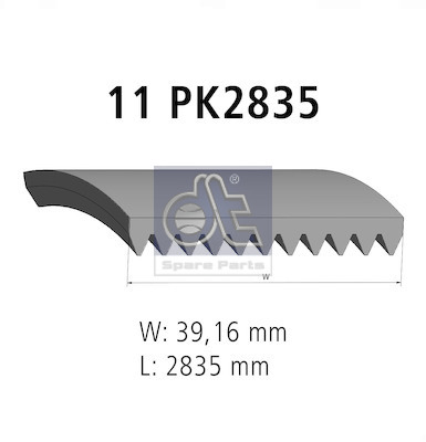 Dt Spare Parts Poly V-riem 4.80394