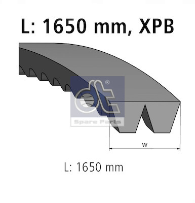 Dt Spare Parts Poly V-riemen kit 4.80647