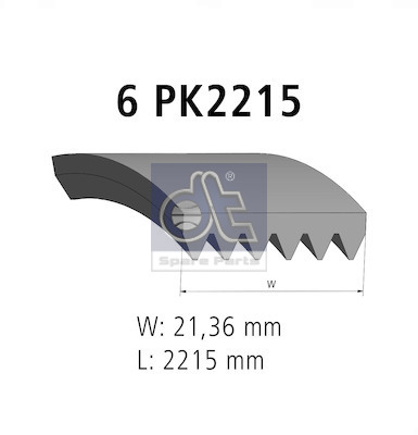 Dt Spare Parts Poly V-riem 4.80691