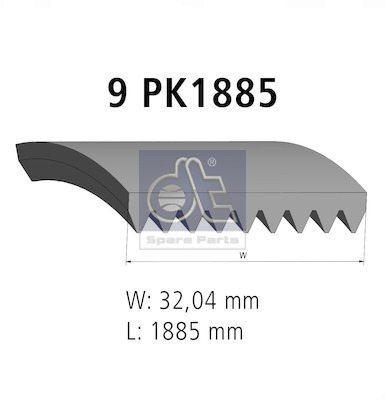 Dt Spare Parts Poly V-riem 4.80703