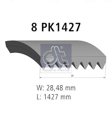 Dt Spare Parts Poly V-riem 4.80754