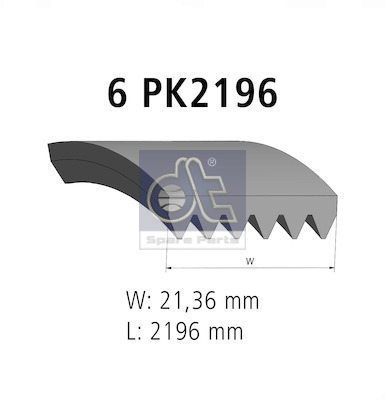 Dt Spare Parts Poly V-riem 4.80922