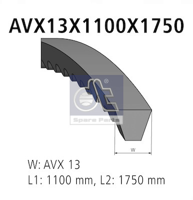 Dt Spare Parts Poly V-riemen kit 4.90718