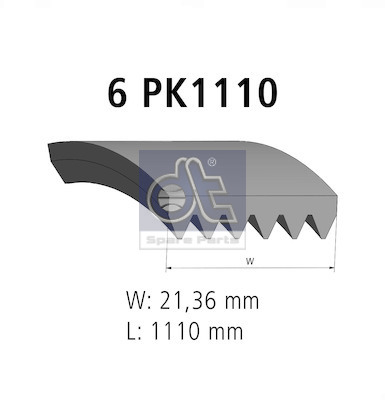 Dt Spare Parts Poly V-riem 5.41418