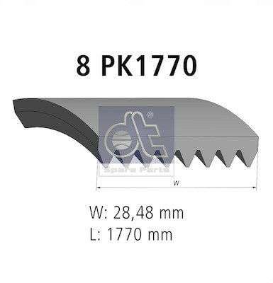 Dt Spare Parts Poly V-riem 5.41539