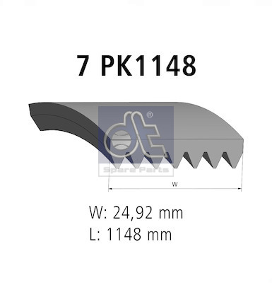 Dt Spare Parts Poly V-riem 6.22086