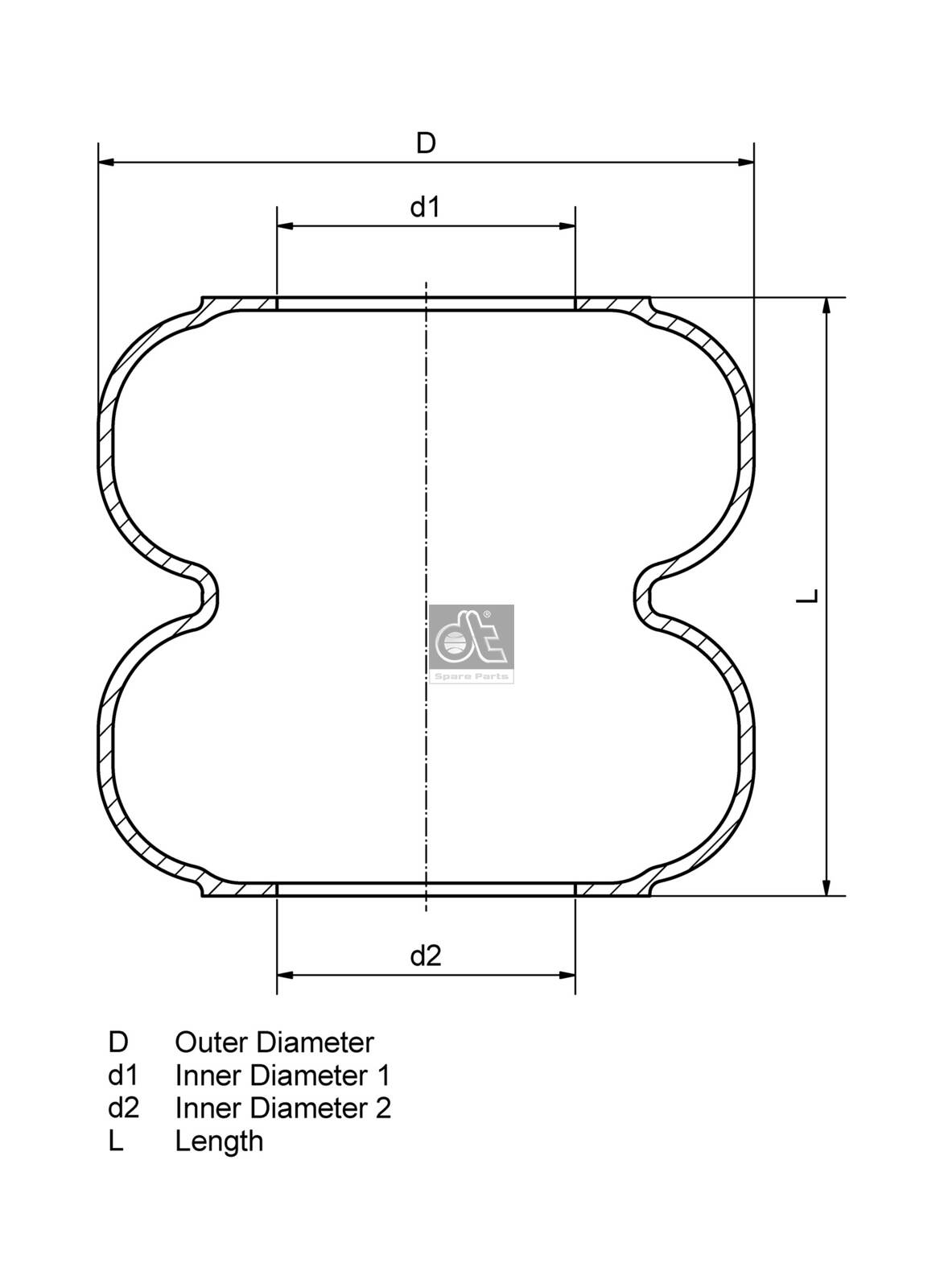 Dt Spare Parts Veerbalg 3.66427