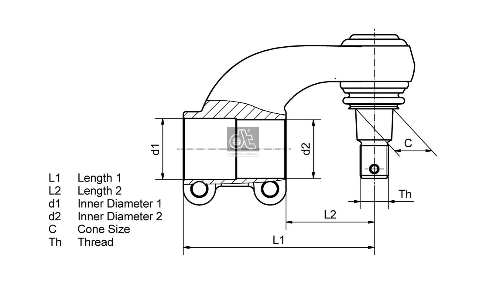 Dt Spare Parts Spoorstangeind / Stuurkogel 5.22020