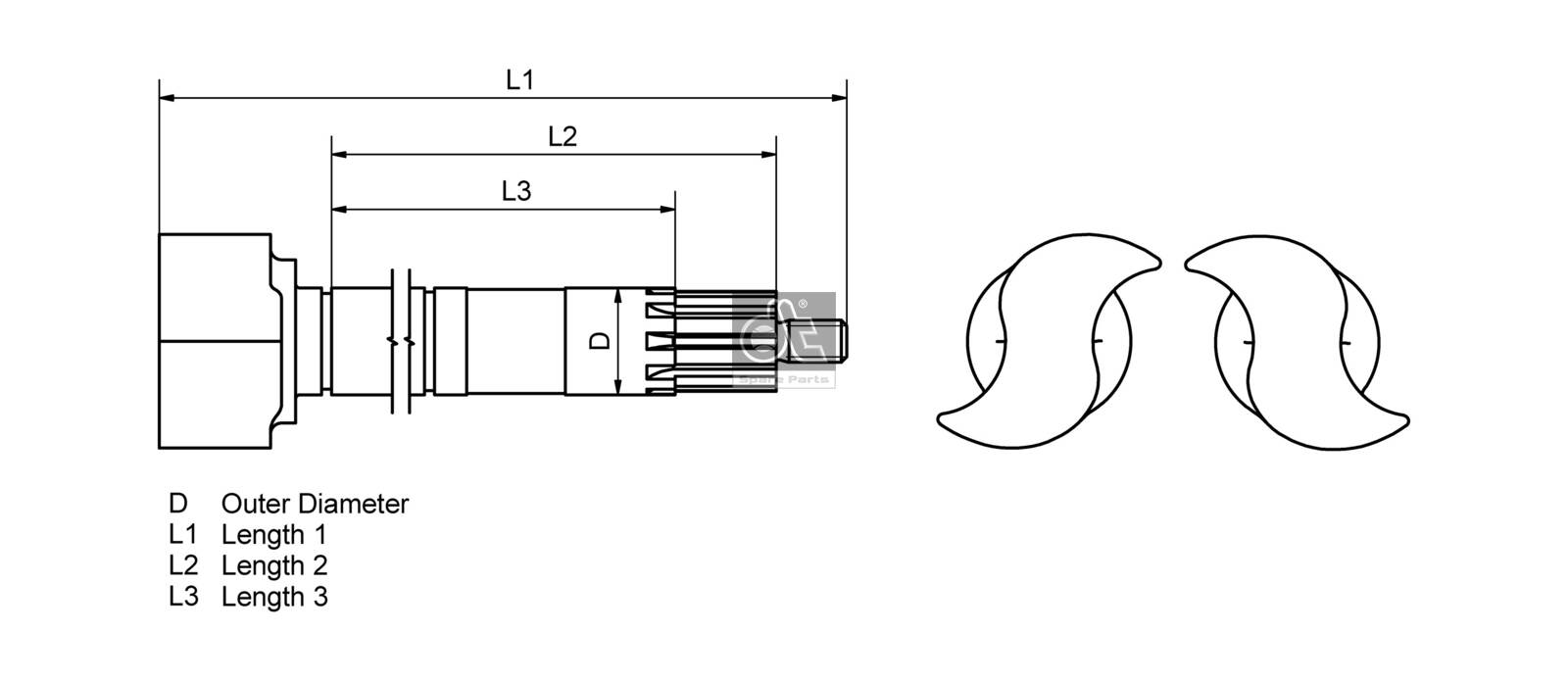 Dt Spare Parts Remas, trommelrem 10.13115
