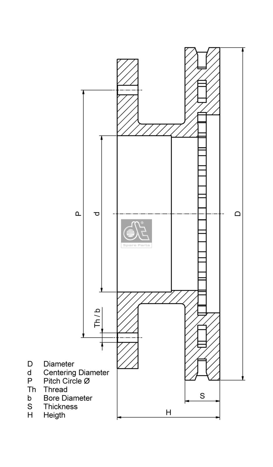 Dt Spare Parts Remschijven 2.40559