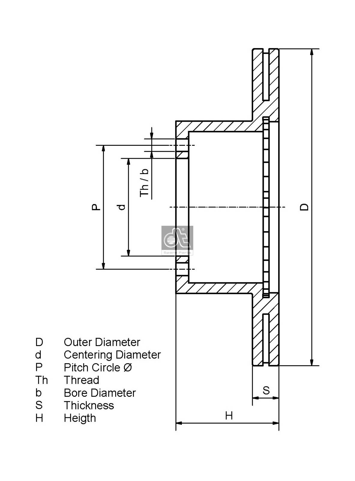 Dt Spare Parts Remschijven 14.43027
