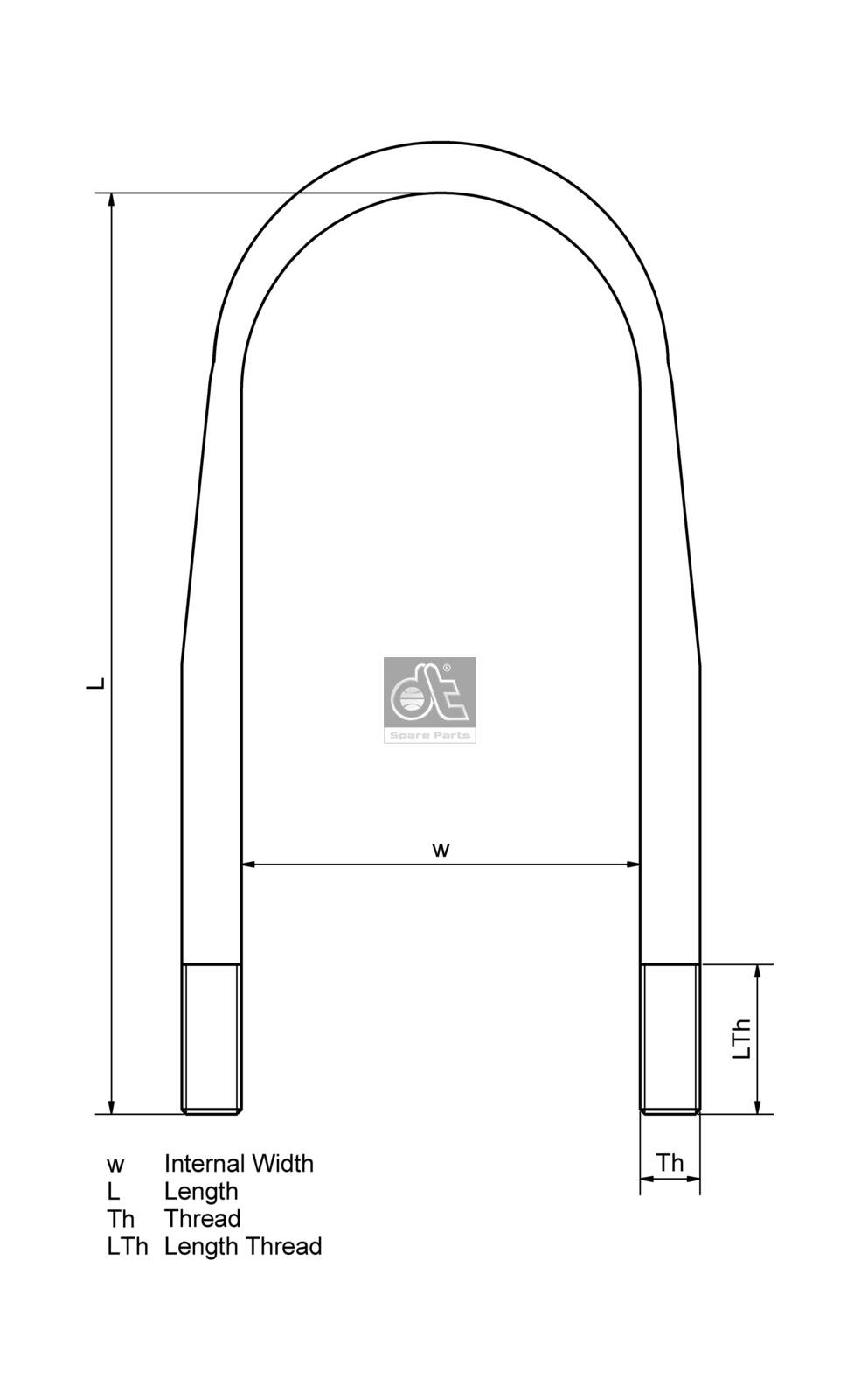 Dt Spare Parts Veerklem 6.11104