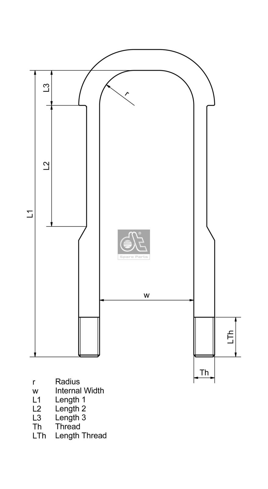 Dt Spare Parts Veerklem 1.25421