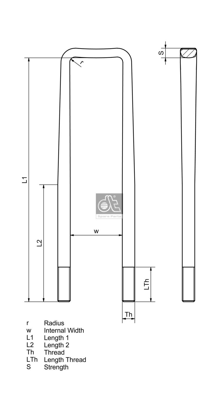 Dt Spare Parts Veerklem 2.62561