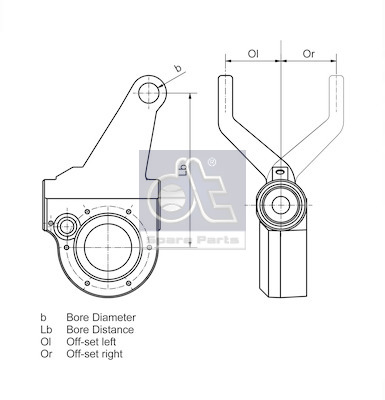 Dt Spare Parts Remstelinrichting 1.18636