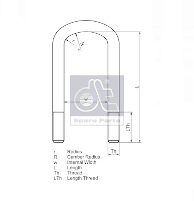 Dt Spare Parts Veerklem 3.66108