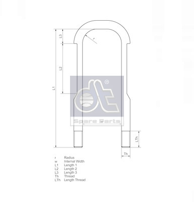 Dt Spare Parts Veerklem 1.25421