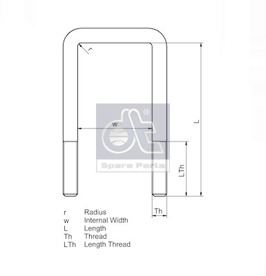 Dt Spare Parts Veerklem 2.62559