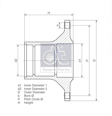 Dt Spare Parts Wielnaaf 1.17319