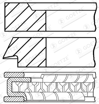 Zuigerveren Goetze Engine 08-109000-10