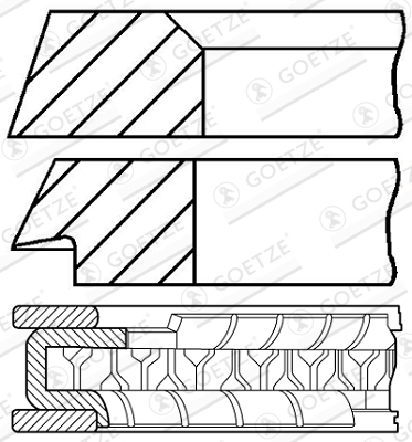 Zuigerveren Goetze Engine 08-348700-00