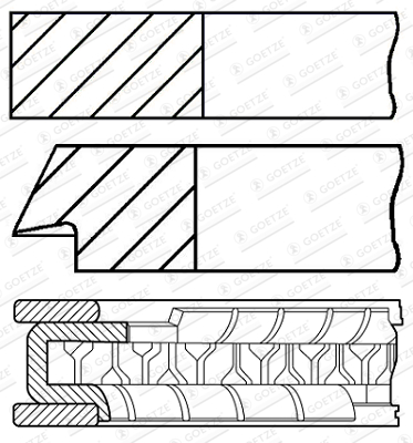 Zuigerveren Goetze Engine 08-436405-00