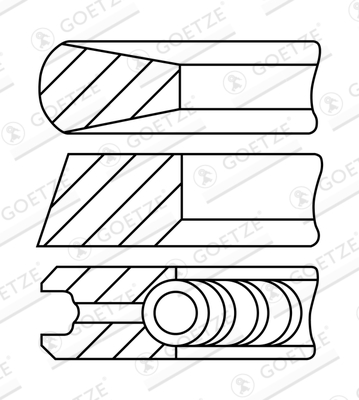 Goetze Engine Zuigerveerset 08-444500-10