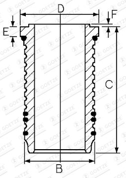 Goetze Engine Cilinderbus/voering O-ring 14-676420-00