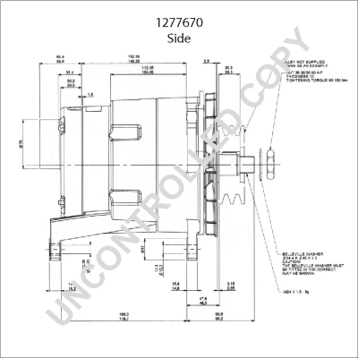 Prestolite Electric Alternator/Dynamo 1277670