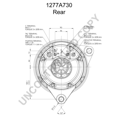 Prestolite Electric Alternator/Dynamo 1277A730