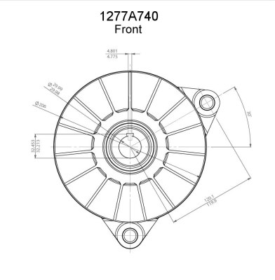 Prestolite Electric Alternator/Dynamo 1277A740