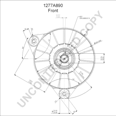 Prestolite Electric Alternator/Dynamo 1277A890