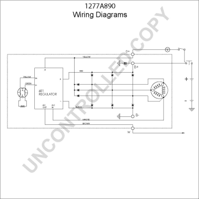 Prestolite Electric Alternator/Dynamo 1277A890