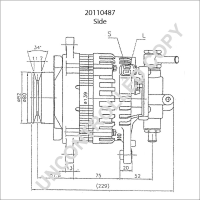 Prestolite Electric Alternator/Dynamo 20110487