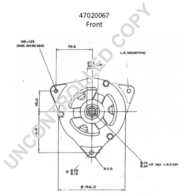 Prestolite Electric Alternator/Dynamo 47020067