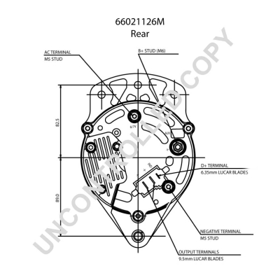 Prestolite Electric Alternator/Dynamo 66021126M