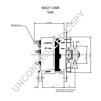 Prestolite Electric Alternator/Dynamo 66021126M