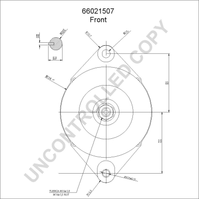 Prestolite Electric Alternator/Dynamo 66021507
