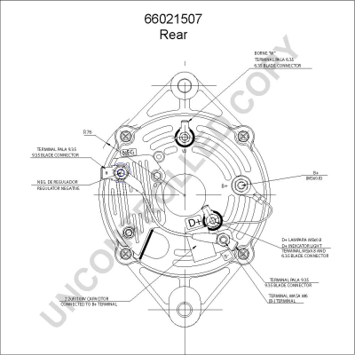 Prestolite Electric Alternator/Dynamo 66021507
