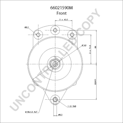 Prestolite Electric Alternator/Dynamo 66021590M