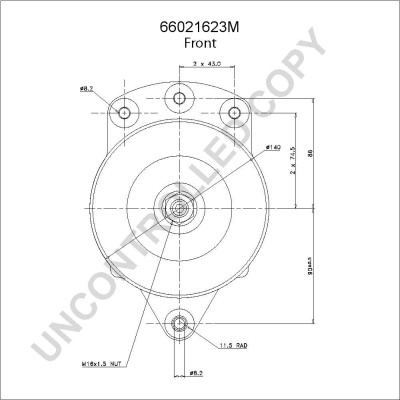 Prestolite Electric Alternator/Dynamo 66021623M