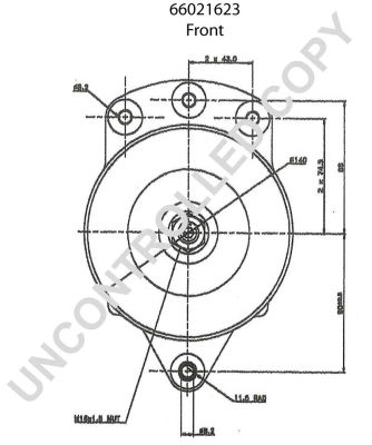 Prestolite Electric Alternator/Dynamo 66021623