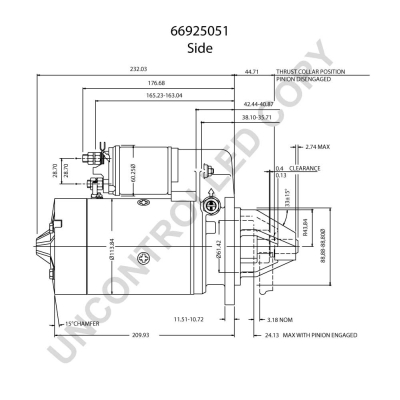 Prestolite Electric Starter 66925051