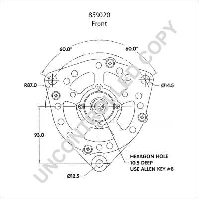 Prestolite Electric Alternator/Dynamo 859020