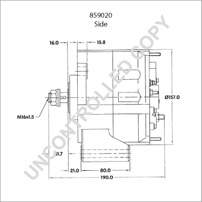 Prestolite Electric Alternator/Dynamo 859020